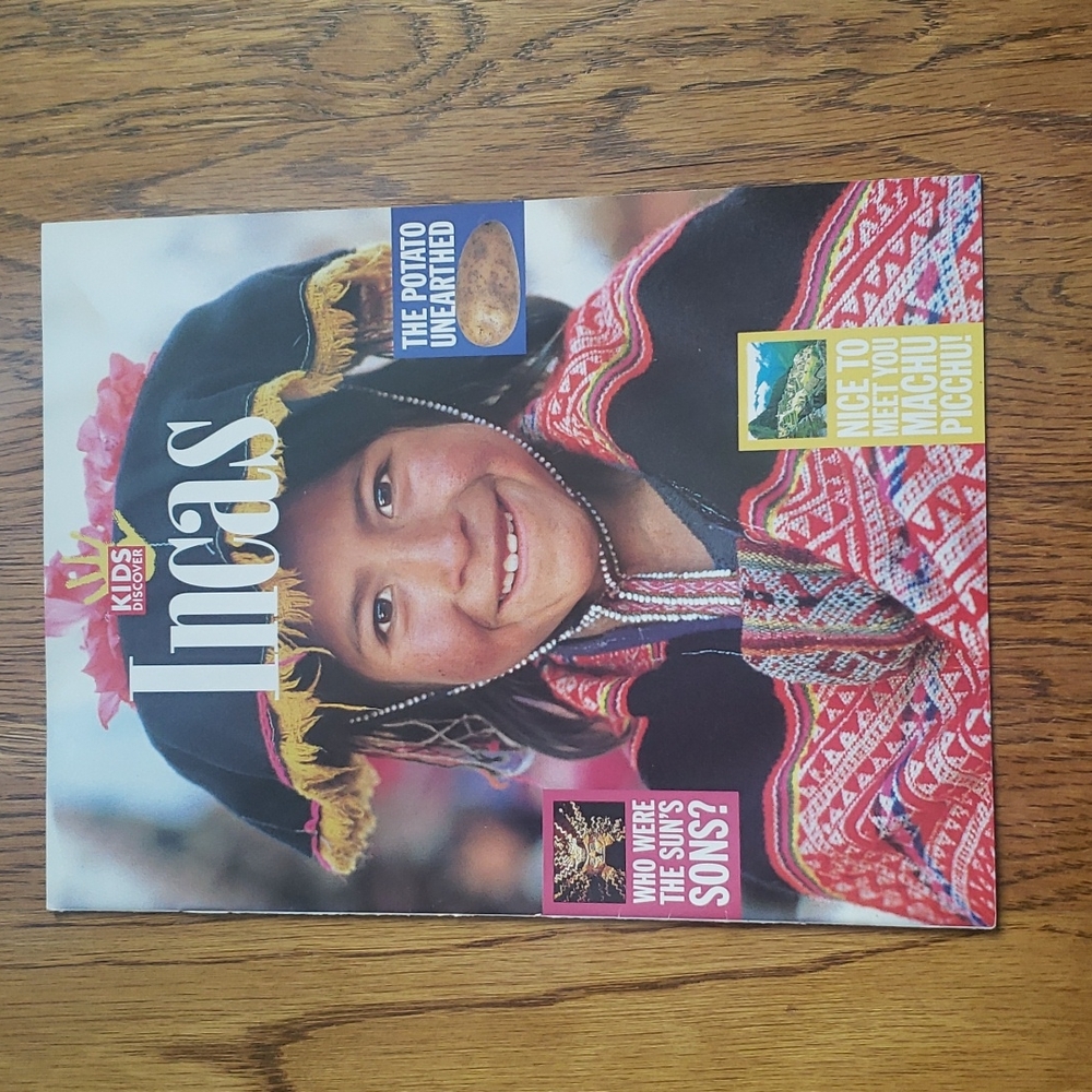 Vintage Y2K Kids Discover Magazine Incas Volume 10 Issue 2 March 2000